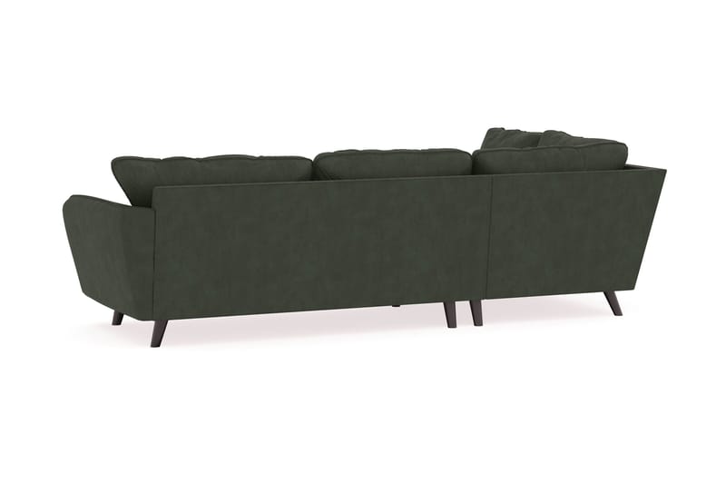 Trend Lyx 4-sits Vänstervänd L-formad Schäslongsoffa i Manchester - Mörkgrön - Products - Möbler - Soffa - Divansoffa & schäslongsoffa - 4 sits soffa med divan