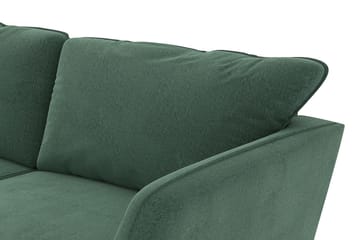 Trend Lyx 4-sits Vänstervänd L-formad Schäslongsoffa i Sammet - Mörkgrön - Products - Möbler - Soffa - Divansoffa & schäslongsoffa - 4 sits soffa med divan