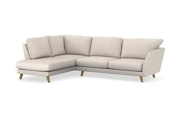 Trend Lyx 4-sits Vänstervänd L-formad Schäslongsoffa i Tyg - Beige - Products - Möbler - Soffa - Divansoffa & schäslongsoffa - 4 sits soffa med divan