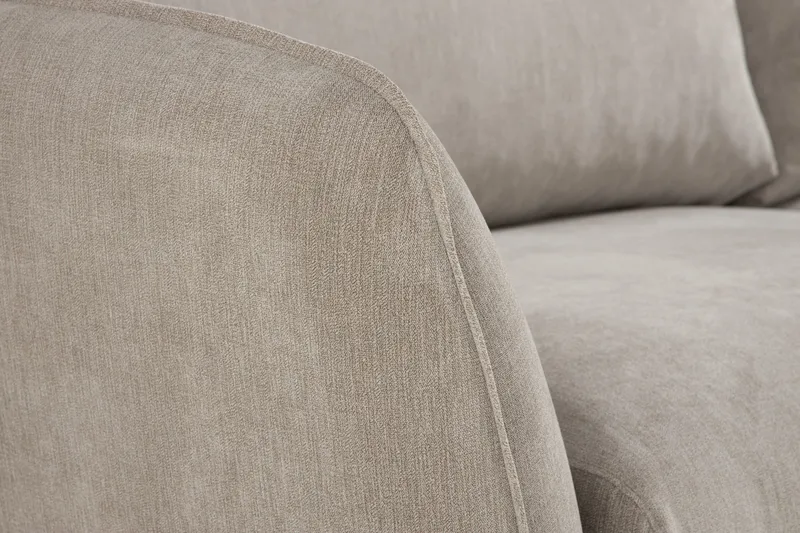 Trend Lyx 4-sits Vänstervänd L-formad Schäslongsoffa i Tyg - Beige - Products - Möbler - Soffa - Divansoffa & schäslongsoffa - 4 sits soffa med divan