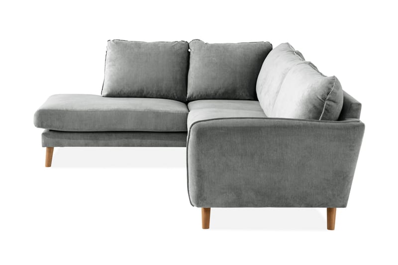 Trend Lyx 4-sits Vänstervänd L-formad Schäslongsoffa i Tyg - Grå - Products - Möbler - Soffa - Divansoffa & schäslongsoffa - 4 sits soffa med divan