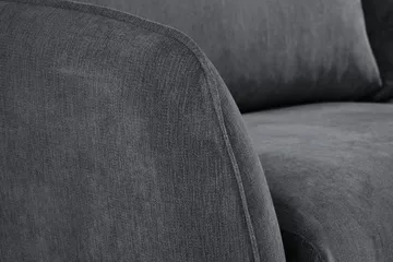 Trend Lyx 4-sits Vänstervänd L-formad Schäslongsoffa i Tyg - Mörkgrå - Products - Möbler - Soffa - Divansoffa & schäslongsoffa - 4 sits soffa med divan