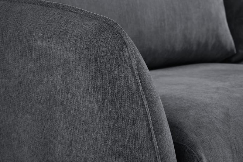Trend Lyx 4-sits Vänstervänd L-formad Schäslongsoffa i Tyg - Mörkgrå - Products - Möbler - Soffa - Divansoffa & schäslongsoffa - 4 sits soffa med divan