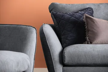 Trend Lyx 4-sits Vänstervänd L-formad Schäslongsoffa i Tyg - Mörkgrå - Products - Möbler - Soffa - Divansoffa & schäslongsoffa - 4 sits soffa med divan