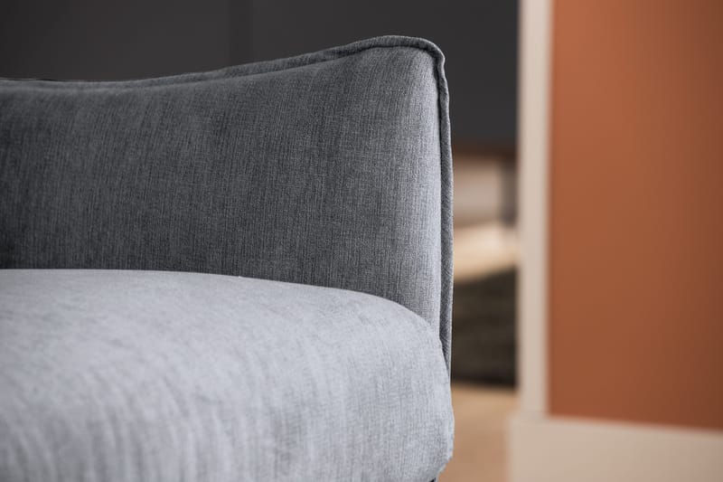 Trend Lyx Schäslongsoffa Höger - Mörkgrå/Ek - Products - Möbler - Soffa - Divansoffa & schäslongsoffa - 4 sits soffa med divan