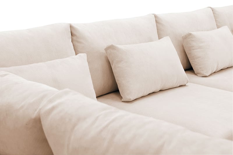 Grande 5-sits U-Soffa med Divan Höger - Beige Manchester - Products - Möbler - Soffa - U-soffa