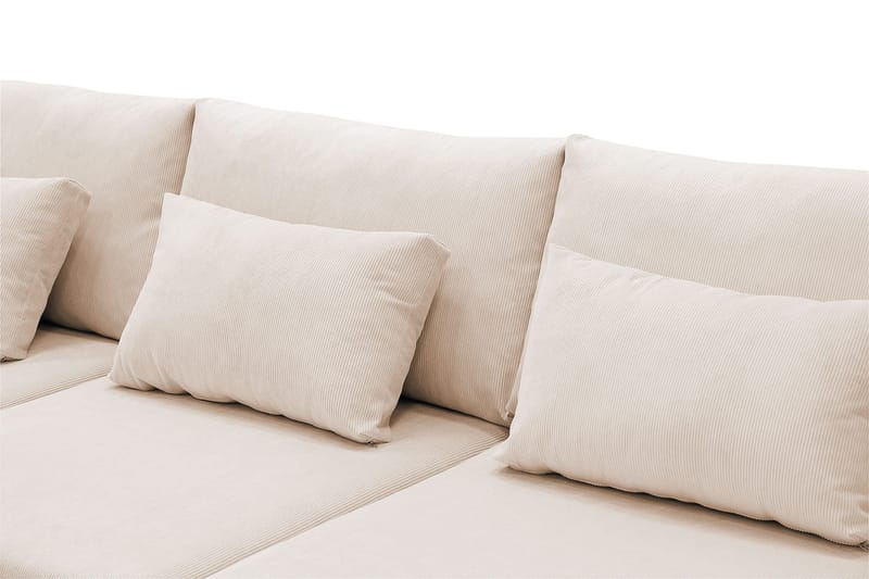 Grande 5-sits U-Soffa med Divan Höger - Beige Manchester - Products - Möbler - Soffa - U-soffa