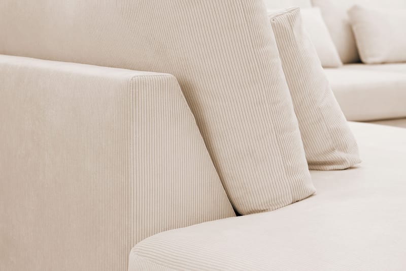 Grande 5-sits U-Soffa med Divan Höger - Beige Manchester - Products - Möbler - Soffa - U-soffa