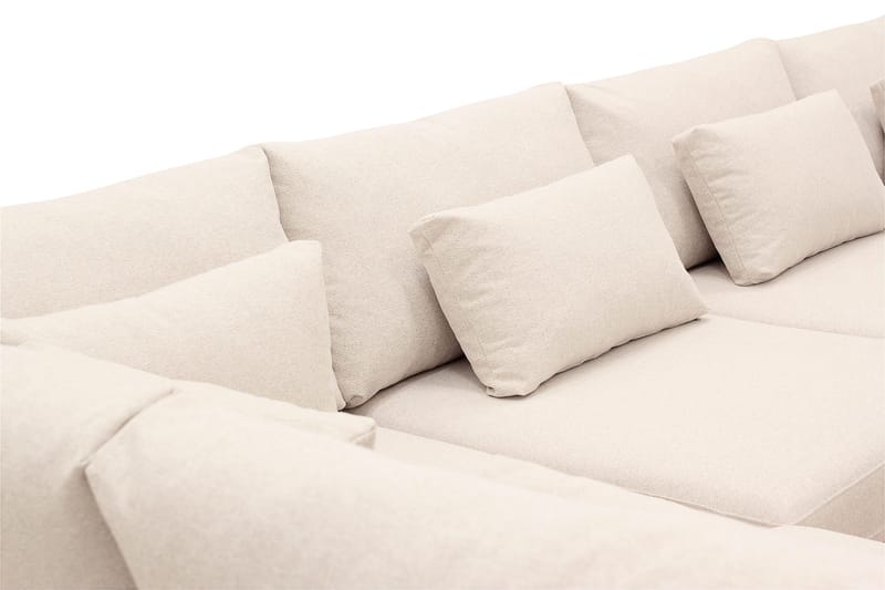 Grande 5-sits U-Soffa med Divan Höger - Beige Tyg - Products - Möbler - Soffa - U-soffa