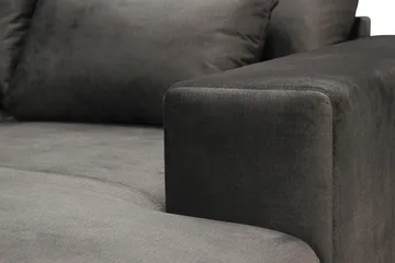 Grande 5-sits U-Soffa med Divan Höger - Mörkgrå Sammet - Products - Möbler - Soffa - Sammetssoffa
