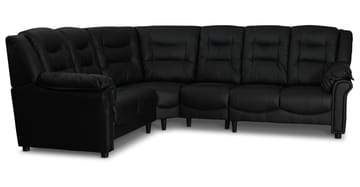 Hörnsoffa svart konstläder 5-sits - Peking - Svart - Products - Möbler - Soffa - Hörnsoffa