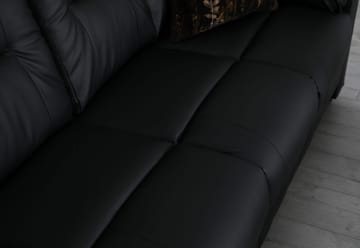 Hörnsoffa svart konstläder 5-sits - Peking - Svart - Products - Möbler - Soffa - Hörnsoffa