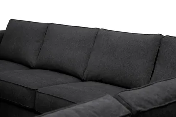 Optus 5-sits Hörnsoffa med divan vändbar - Svart - Products - Möbler - Soffa - Hörnsoffa