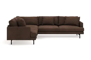 Menard 6-sits Vänstervänd L-formad Hörnsoffa i Manchester - Brun - Products - Möbler - Soffa - Hörnsoffa