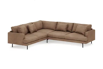 Menard 6-sits Vänstervänd L-formad Hörnsoffa i Manchester - Brun - Products - Möbler - Soffa - Hörnsoffa