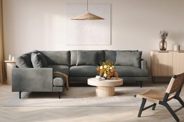 Menard 6-sits Vänstervänd L-formad Hörnsoffa i Manchester - Grå - Products - Möbler - Soffa - Hörnsoffa