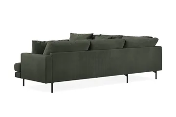 Menard 6-sits Vänstervänd L-formad Hörnsoffa i Manchester - Mörkgrön - Products - Möbler - Soffa - Hörnsoffa