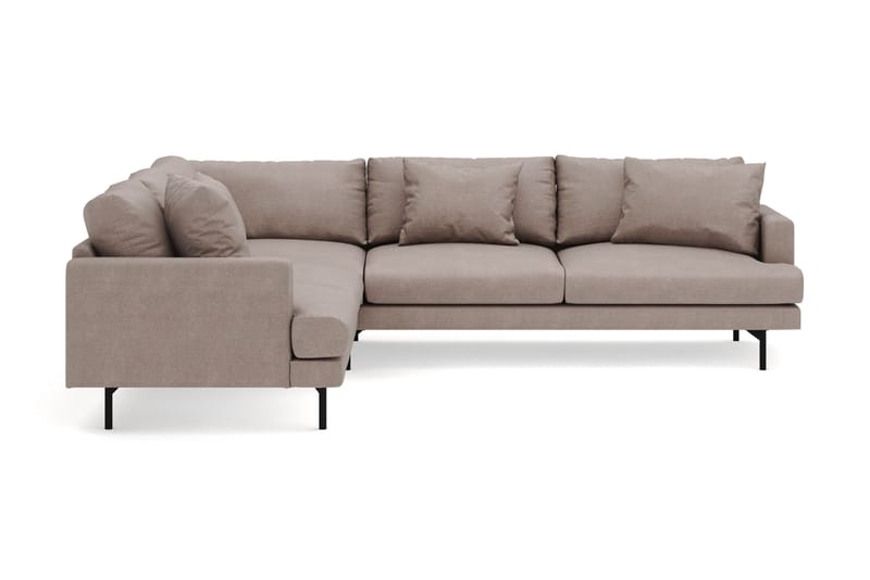 Menard 6-sits Vänstervänd L-formad Hörnsoffa i Tyg - Brun - Products - Möbler - Soffa - Hörnsoffa