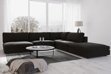 Arken 1-sits Hörnmodul i Tyg - Svart - Products - Möbler - Soffa - Modulsoffa - Hörnmodul