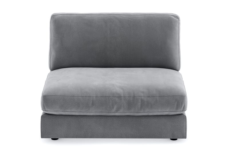 Arken 2-sits Mittmodul i Sammet 120 cm bred - Ljusgrå - Products - Möbler - Soffa - Modulsoffa - Mittmodul