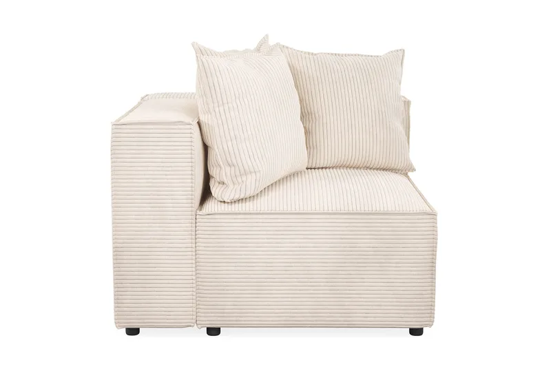 Cubo 1-sits Högermodul i Manchester 108 cm bred - Beige - Products - Möbler - Soffa - Modulsoffa - Övriga moduler till modulsoffa