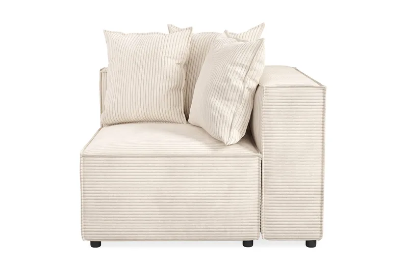 Cubo 1-sits Högermodul i Manchester 108 cm bred - Beige - Products - Möbler - Soffa - Modulsoffa - Övriga moduler till modulsoffa