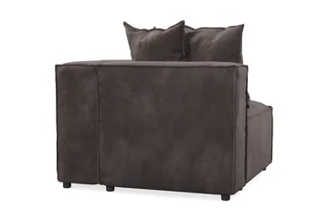Cubo 1-sits Högermodul i Sammet 108 cm bred - Mörkgrå - Products - Möbler - Soffa - Modulsoffa - Övriga moduler till modulsoffa