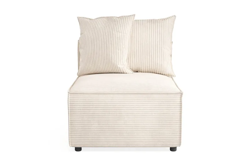 Cubo 1-sits Mittmodul i Manchester 80 cm bred - Beige - Products - Möbler - Soffa - Modulsoffa - Mittmodul