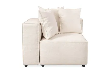 Cubo 1-sits Vänstermodul i Tyg 108 cm bred - Beige - Products - Möbler - Soffa - Modulsoffa - Övriga moduler till modulsoffa