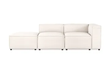 Cubo 3-sits Djup Modulsoffa + Fotpall i Tyg