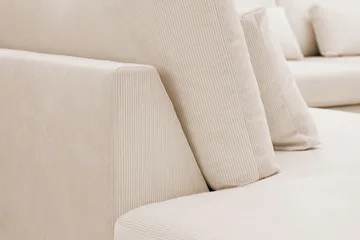 Grande Stor 7-sits U-Soffa med Divan Höger - Beige Manchester - Products - Möbler - Soffa - Modulsoffa - Komplett modulsoffa