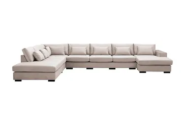 Grande Stor 7-sits U-Soffa med Divan Höger