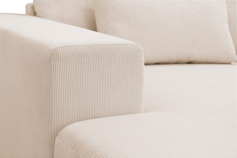 Grande Stor 7-sits U-Soffa med Divan Vänster - Beige Manchester - Products - Möbler - Soffa - Modulsoffa - Komplett modulsoffa