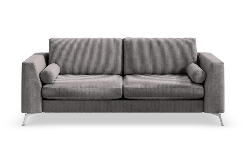 Ocean Lyx 3-sits Manchestersoffa - Mörkgrå - Products - Möbler - Soffa - 3 sits soffa