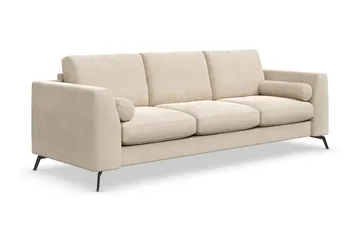 Ocean Lyx 3-sits Sammetssoffa - Beige - Products - Möbler - Soffa - 3 sits soffa