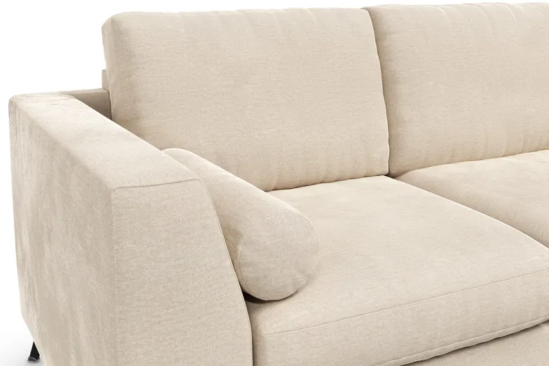 Ocean Lyx 3-sits Sammetssoffa - Beige - Products - Möbler - Soffa - 3 sits soffa
