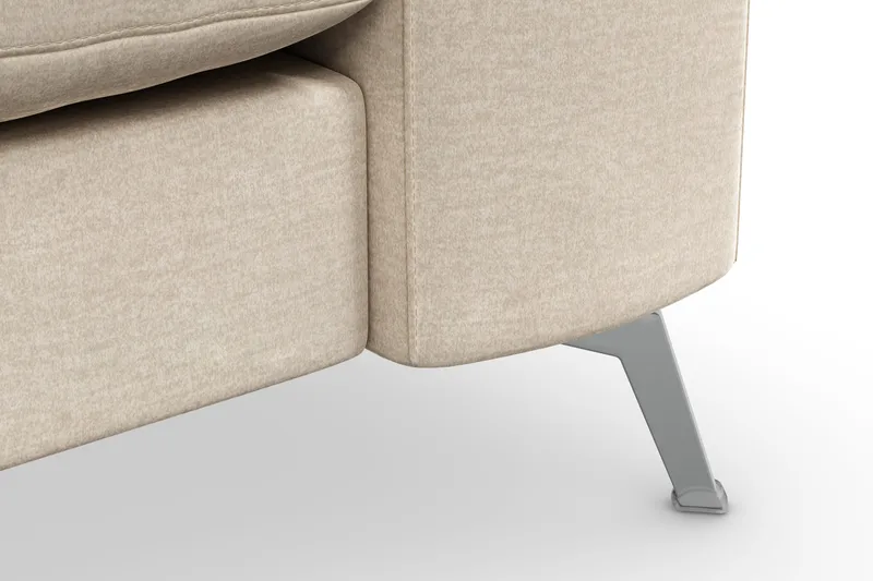 Ocean Lyx 3-sits Sammetssoffa - Beige - Products - Möbler - Soffa - 2 sits soffa