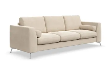Ocean Lyx 3-sits Sammetssoffa - Beige - Products - Möbler - Soffa - 3 sits soffa