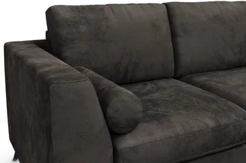 Ocean Lyx 3-sits Sammetssoffa - Mörkgrå - Products - Möbler - Soffa - 3 sits soffa
