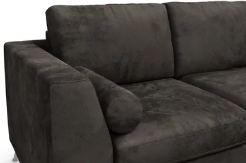 Ocean Lyx 3-sits Sammetssoffa - Mörkgrå - Products - Möbler - Soffa - 3 sits soffa