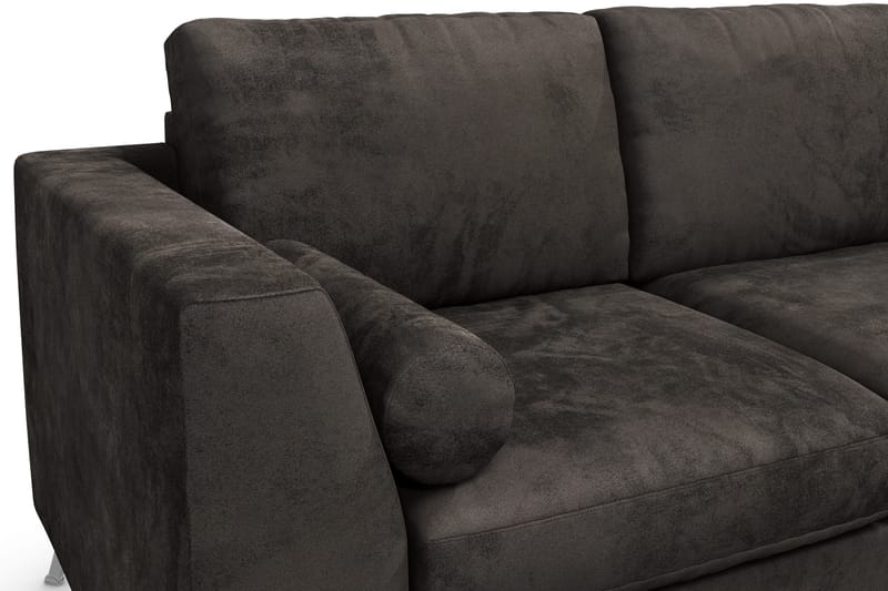 Ocean Lyx 3-sits Sammetssoffa - Mörkgrå - Products - Möbler - Soffa - 3 sits soffa