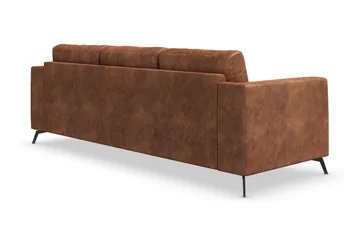 Ocean Lyx 3-sits Soffa i Konstläder - Brun - Products - Möbler - Soffa - 3 sits soffa