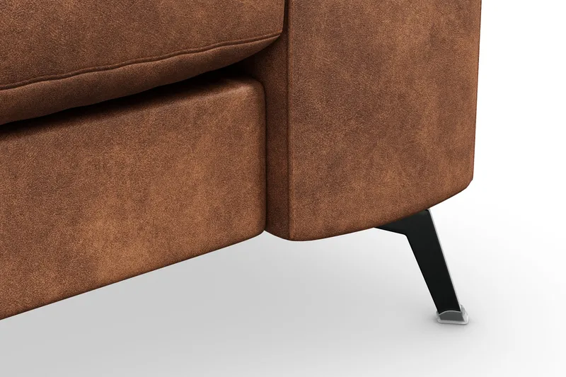 Ocean Lyx 3-sits Soffa i Konstläder - Brun - Products - Möbler - Soffa - 3 sits soffa
