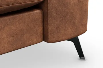 Ocean Lyx 3-sits Soffa i Konstläder - Brun - Products - Möbler - Soffa - 2 sits soffa