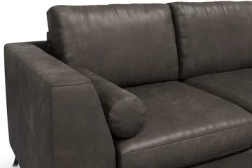 Ocean Lyx 3-sits Soffa i Konstläder - Mörkgrå - Products - Möbler - Soffa - 3 sits soffa