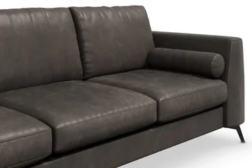 Ocean Lyx 3-sits Soffa i Konstläder - Mörkgrå - Products - Möbler - Soffa - 3 sits soffa