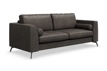 Ocean Lyx 3-sits Soffa i Konstläder - Svart - Products - Möbler - Soffa - 2 sits soffa