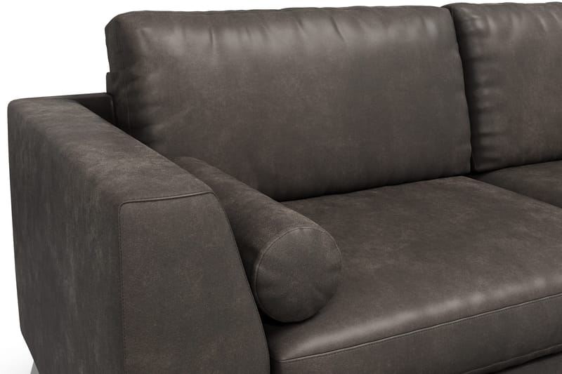 Ocean Lyx 3-sits Soffa i Konstläder - Svart - Products - Möbler - Soffa - 2 sits soffa