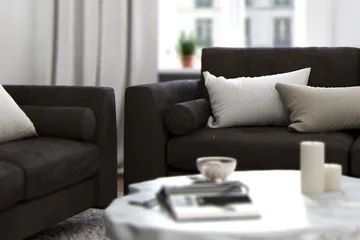 Ocean Lyx 3-sits Soffa - Mörkgrå/Sammet - Products - Möbler - Soffa - 2 sits soffa