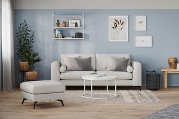 Ocean Lyx 3-sits Tygsoffa - Ljusgrå - Products - Möbler - Soffa - 3 sits soffa
